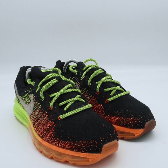 Nike Other - Nike Flyknit Air Max Sneakers Men's Size 10.5 - Rare Black/Atomic Orange/Volt
